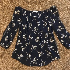 Floral off the shoulder top